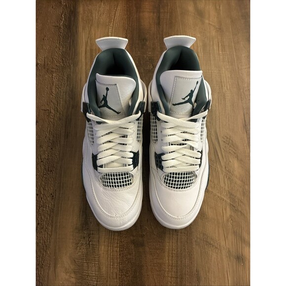 Nike Air Jordan 4 Retro White Oxidized Green Men Size 7 B-Grade FQ8138-103 New main image 5